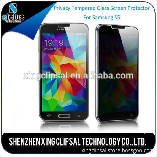 180 degree 0.33mm 2.5D Premium Privacy Tempered Glass Screen Protector for Samsung S5